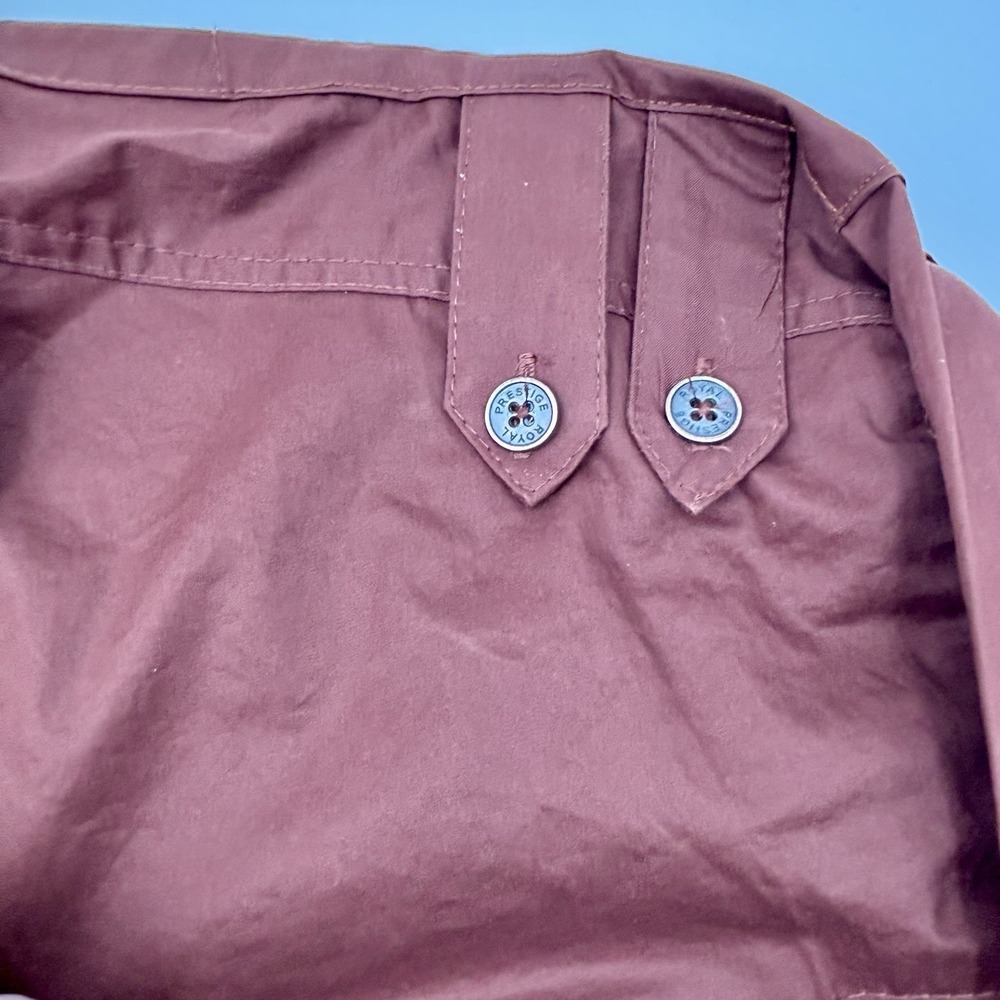 Royal Prestige Mens XL Shirt NWT Brown Cotton Military Streetwear Biker Buckle - Picture 16 of 16